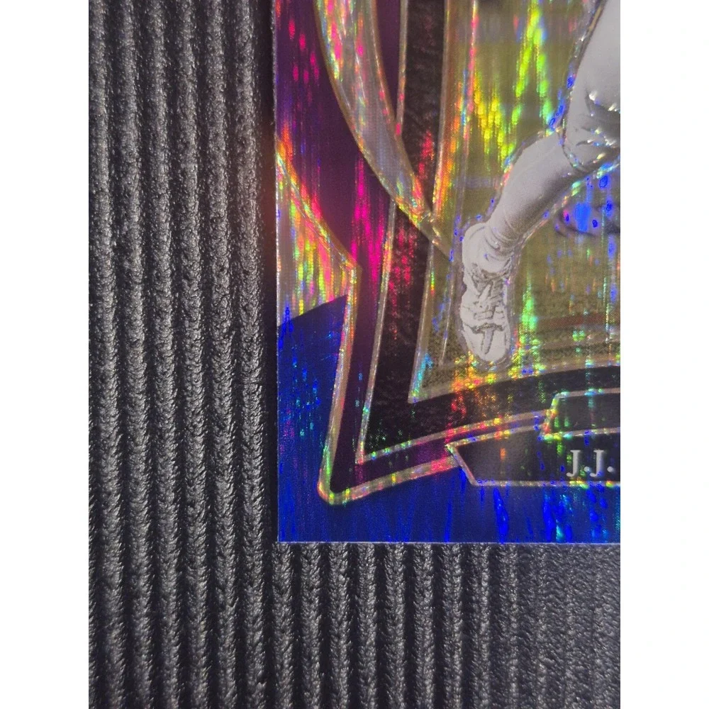 2024 Panini Select Concourse‎ J.J. McCarthy #24 Red & Blue Shock Prizm (RC)